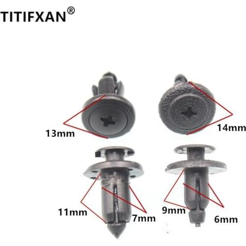 50PCS Car door panel mid-net leaflet lining trim plastic fastener for Toyota Yaris Prado Reiz clips