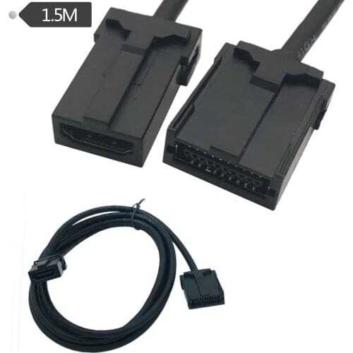 1.5m 5ft 1080P HDMI Compatible E Type To A-HDMI V1.4V Type Female With Lock mm Extension Cable For Car Multimedia