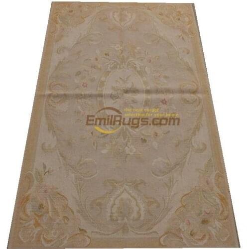 Antique Aubusson Carpet Carpet Household Decorates Carpet Bedroom Rectangle Carpet Polish Handwoven Wool Kilim Carpet