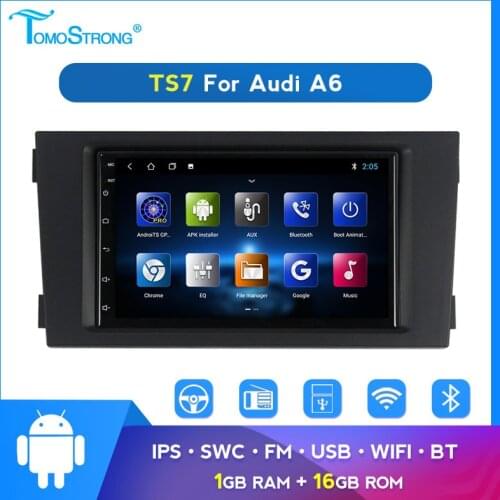 Car radio tape recorder For Audi A6 C5 1997 - 2004 S6 2 1999-2004 RS6 1 2002-2006 ips screen wifi bluetooth audio 2 din android