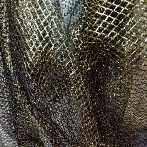 Decoration Mesh Net Fabric Bronzing Shiny Mesh Gift Packing Craft Fabric Soft Lining Stockings DIY Craft Material