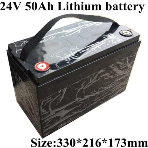 Hot sale 1000W 24V battery pack li-ion 24V 50AH for Motor RV Solar Energy Yacht solar Golf Car UPS Lithium Battery with BMS