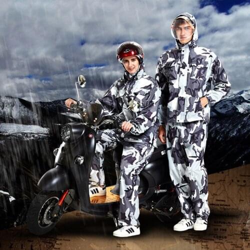 Camouflage Rain Coat Outdoor Hood Womens Raincoat Motorcycle Fishing Camping Rain Gear Mens Coat Hot