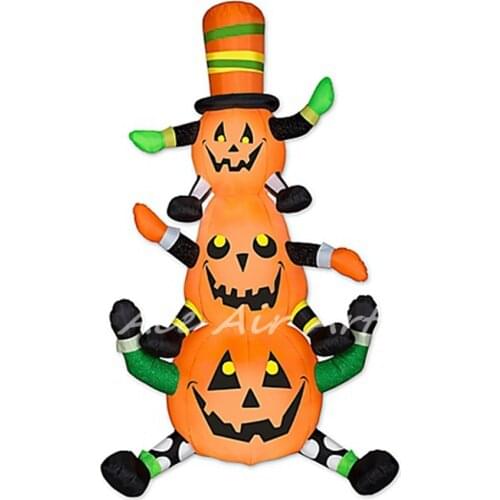 Chinese provider Outdoor Inflatable Animated Whimsy Pumpkin Stack with a good price for halloween decorations