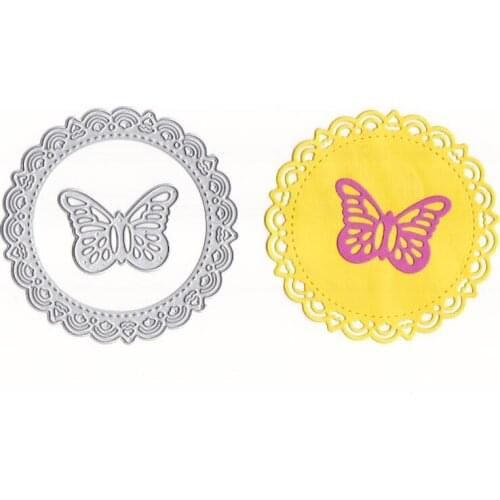 Circle Butterfly Metal Cutting Dies for Scrapbooking Stencils DIY Album Cards Decoration Embossing Folder Die Cuts Mold Tools