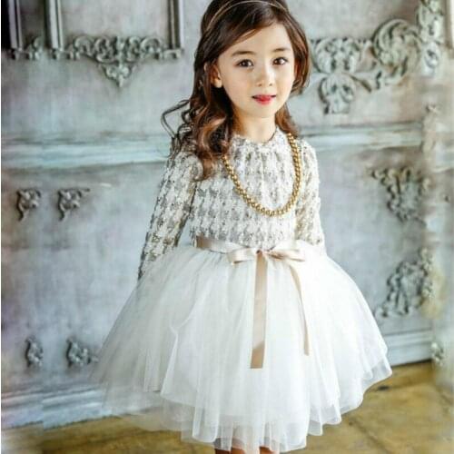Girls Summer Lace Dress Kids Princess Tutu Dress Floral Dresses Baby Girls Sundress Casual Clothes Toddler Teenage Outfit CE032
