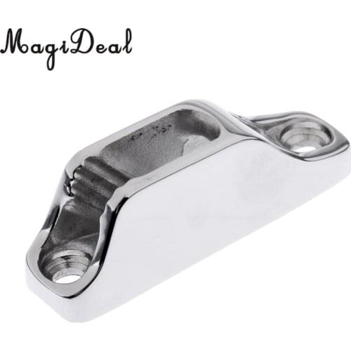 MagiDeal Sailing Boat 316 Stainless Steel Clam Cleat Rope and Line Cleat Jam Cleat for 3mm-6mm Rope