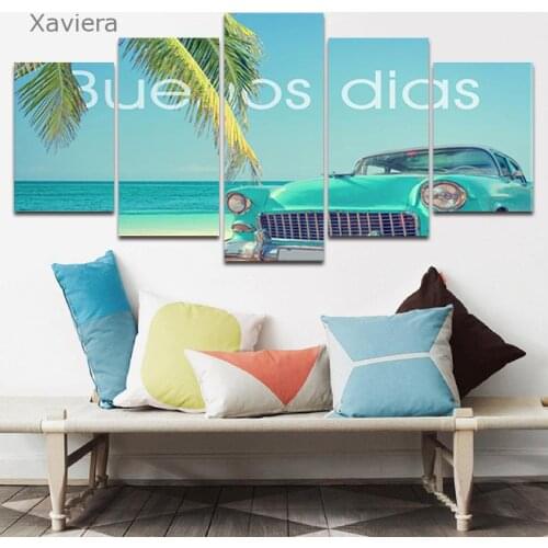 Summer Holiday Minimalist Print Canvas Painting Art Wall Poster Hd Seaside Beach Home Decoration Living Room Mural Without Frame