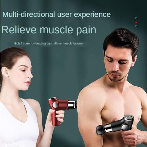 New Mini Portable Fascia Gun Muscle Relaxer Electric Massager Fitness Weight Loss Muscle Massage Relaxation Gun 6-speed Shift