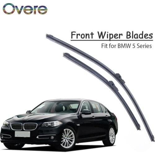 Overe 1Set Rubber Car Front Wiper Blade Kit For BMW 5 Series G30 E60 F10 F11 F07 E39 Vehicle Original Windshield Accessories