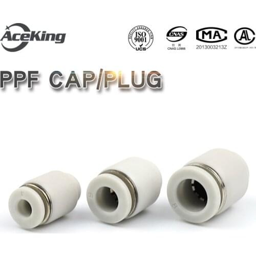 PPF Pu gas pipe plug plastic cap quick plug pipe ppf-04 6 8 10 12 16mm pneumatic quick connector