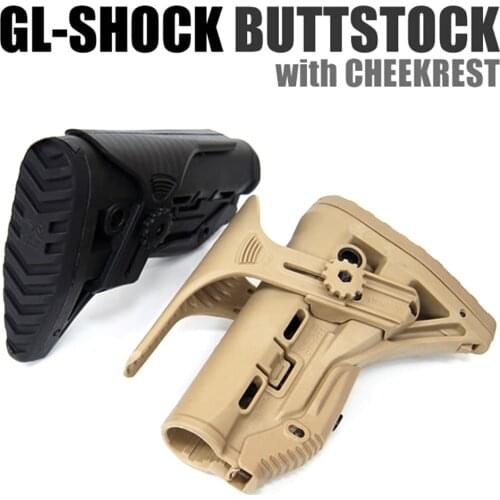 GL-MAG style Adjustable Extended Stock M4 AK Buttstock Airsoft Rifle
