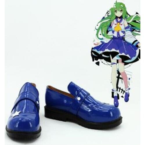Touhou Project Kochiya Sanae Cosplay Boots Shoes Anime Party Cosplay Boots Custom Made for Adult Women Shoes