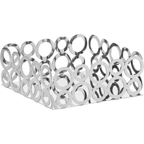 Silver Napkin Holder Steel Quality Lux Napkin Holder Restaurant Hotel Table Storage Decor Kitchen Accessories +black napkin gift