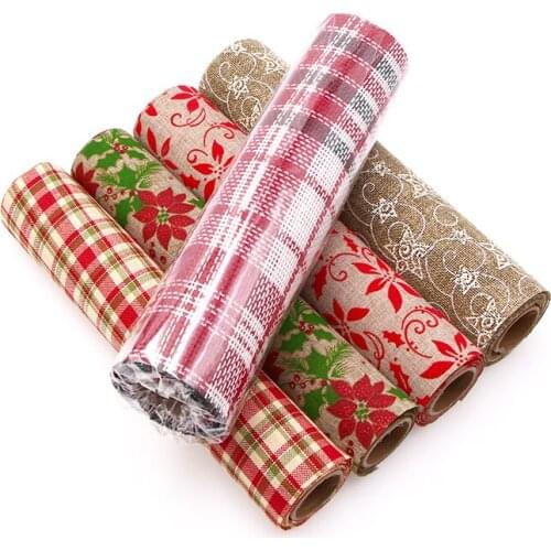 28*270cm Muti Styles Christmas Bunny Table Runner Fabric Tablecloth Party Tabel Party Home Decoration Tableware Mat Pad