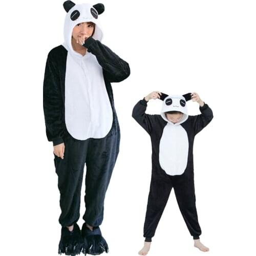 Stitch Unicorn Panda Tiger Pig Totoro Koala Animal Pajamas Set Kids Cute Cartoon Pajamas Girls Boys Flannel Sleepwear Onesies