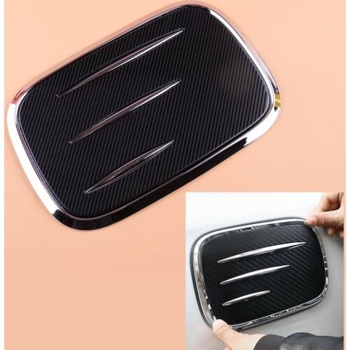 ABS Carbon Fiber Style Exterior Fuel Oil Tank Cap Cover Trim Lid Fit For Honda CRV CR-V 2017 2018 2019