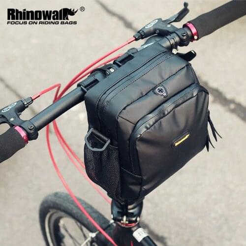 RhinoWalk Bike Bag&Bicycle Front Frame Pack Waterproof Mountain Bike Accessories Multifunctional Plug-in Earphones Bag
