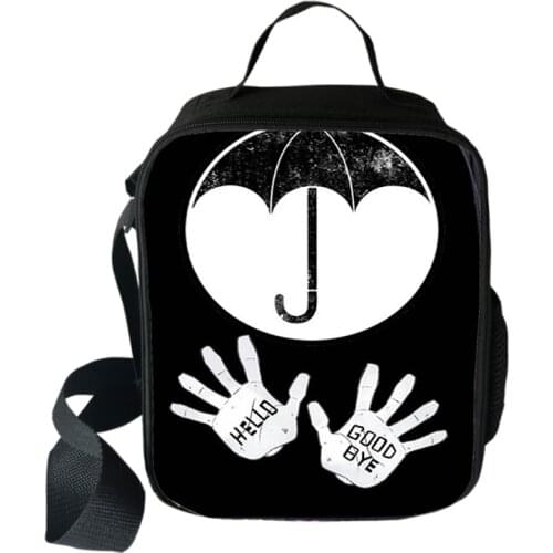 The Umbrella Academy Lunch Bags Boys Girls Travel Tote Bags Picnic Food Fresh Storage Bags Student Mini Messenger Bag