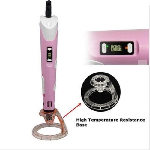 DuoWeiSi 3D Printer Parts 3D Printing Pen Transparent Holder Craft Modeling Drawing Dimensional Pen Base wholesale