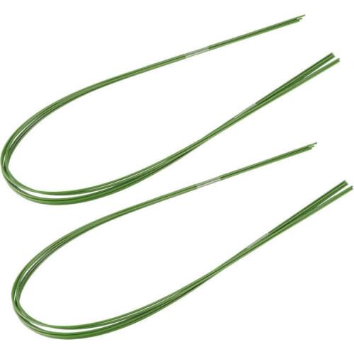 12Pcs DIY Garden Flexible Plastic Coated Iron Wire Flower Plant Support Greenhouse Hoop