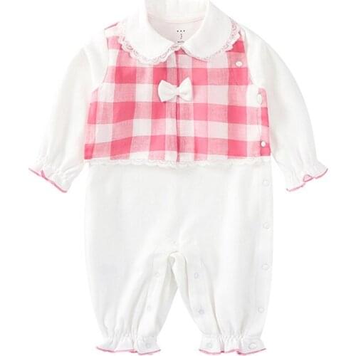 2020 spring jumpsuit baby girl clothing 100% cottom romper baby coat kids costumes for baby clothes , body infant rompers 3-18M