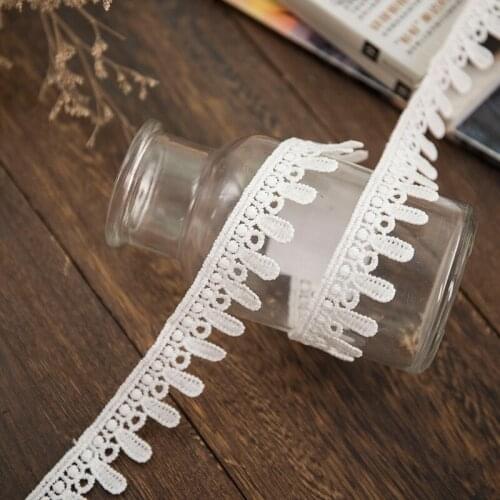 5 yards Water-soluble Lace Embroidery Ribbon for Diy Gift Packing Curtain Clothing Sewing Accessories