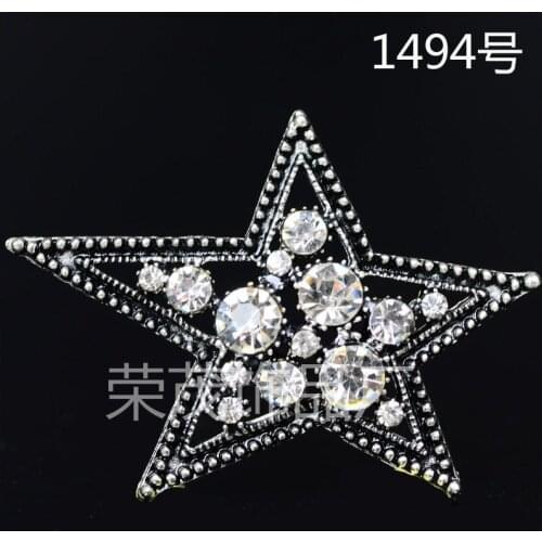 50PCS 31*39mm Crystal Star Charms Pendant Jewelry Making Diy Charm Handmade Crafts