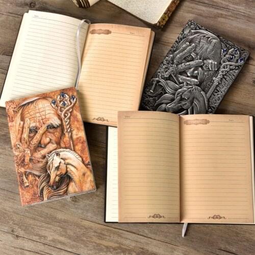 1pcs European Style PU Character Cover Travel Notebook Creative 100 Sheets Upscale Business Office Notepad Daily Memos