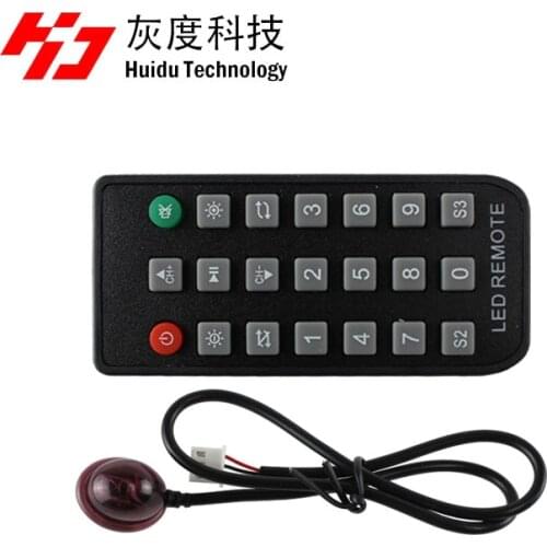 Huidu Sensors, Temperature 18B20,Temperature & Humidity Sensor AM2301,single/RGB Brightness Sensor, Sensor Box,1R remote