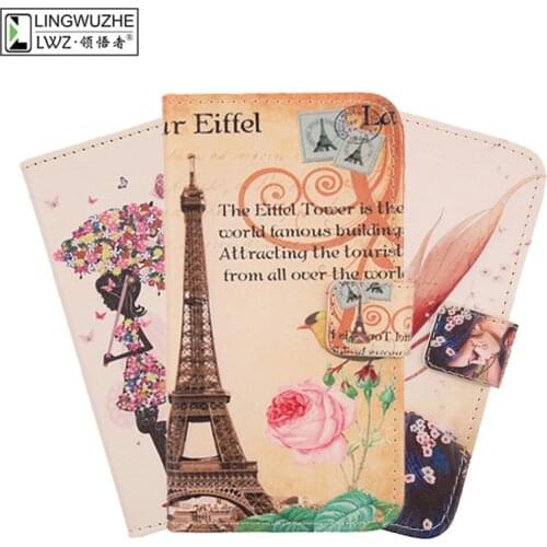 For STK Life 7S 4.95" Case Cartoon Leather Flip Wallet Cover for STK Life 7S Phone Case Funda