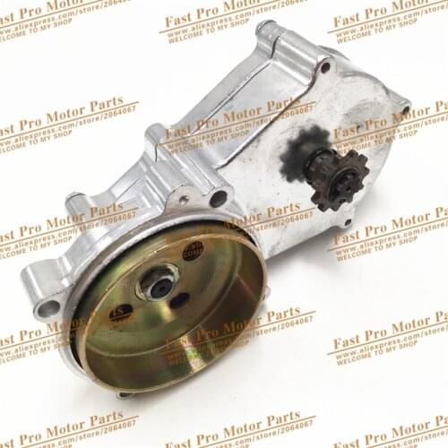 Double stranded chain polishing Reduction Gear Box for 2 stoke mini dirt bike, Quad use 11 tooth 49CC Engine spare parts