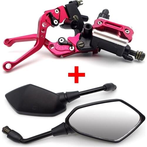 Motorcycle Clutch Brake Master Cylinder Levers Mirror Set For SUZUKI GSX S1000F BOULEVARD C90 DRZ 400 KATANA 750 GSXR 1000 K8
