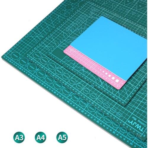 A3 A4 A5 PVC Cutting Mat Workbench Cut Pad Patchwork Tool Double Sided Cutting Plate DIY Knife Engraving Leather Cutting Board