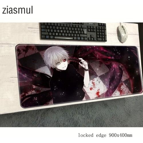Best Tokyo Ghoul mouse pads Cartoon pad to mouse notbook computer mousepad 900x400x3mm gaming padmouse gamer keyboard mouse mat