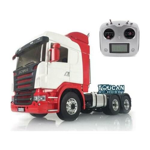 Painted Hercul 802B Sca Cabin LESU 1/14 6*6 Metal Chassis RC Tractor Model W/ Radio Truck THZH0596-SMT4