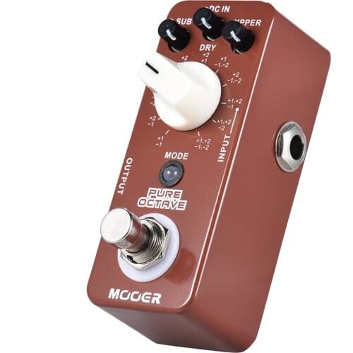 MOOER PURE OCTAVE Mini Octave Guitar Effect Pedal 11 Octave Modes True Bypass Guitarra Accessories Effect pedal