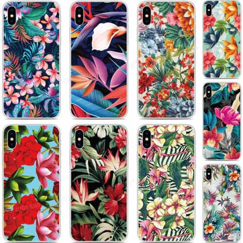 Printed TPU Soft Exotic Flower Phone Case For Alcatel 1L 1S 3L 2021 1 3C 1C 1X 1V 3V 3X 2019 1A 1B 1SE 2020 Silicone Back Cover