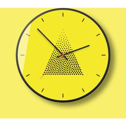 Nordic Silent Wall Clock Large Metal Hanging Clocks Wall Watch Home Simple Modern Living Room Black Luxury Saat Home Decor