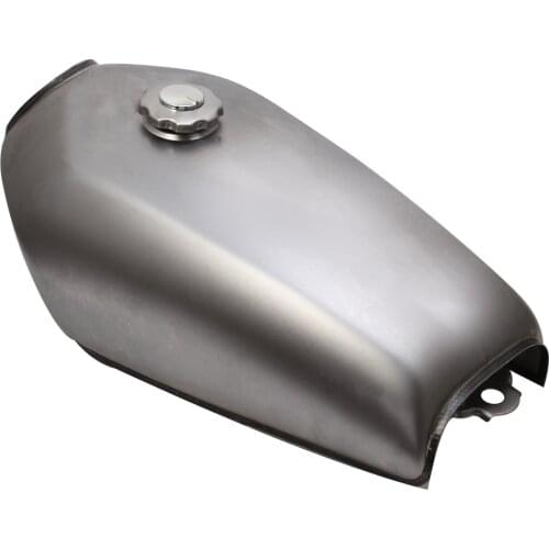 9L 2.4 Gal Unpainted Motorcycle Fuel Oil Gas Tank Cafe Racer Vintage With Cap For Honda CG125