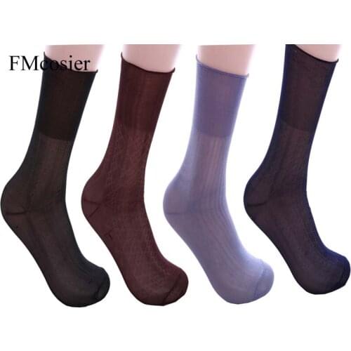 Summer Male Elastic Relax Comfortable Thin Socks For Men Mens Meias Gifts Dress Socken Calcetines Plus size sox 43 44 45