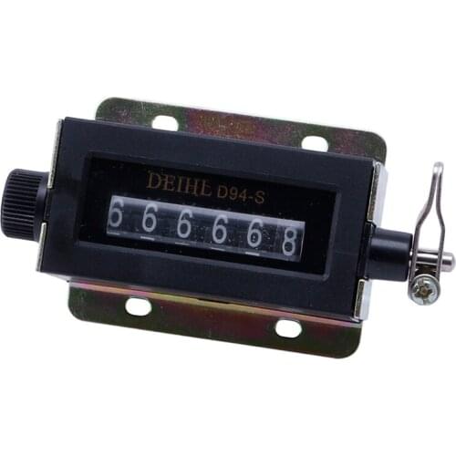 New 6 Digit D94-S Resettable Mechanical Pulling Count Counter 0-999999