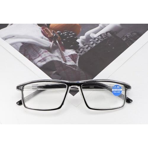 Reading Glasses Optical Magnifier Plus 150 200 250 300 350 400 Anti Radiation Anti Blue Light Glasses Men Presbyopic Women