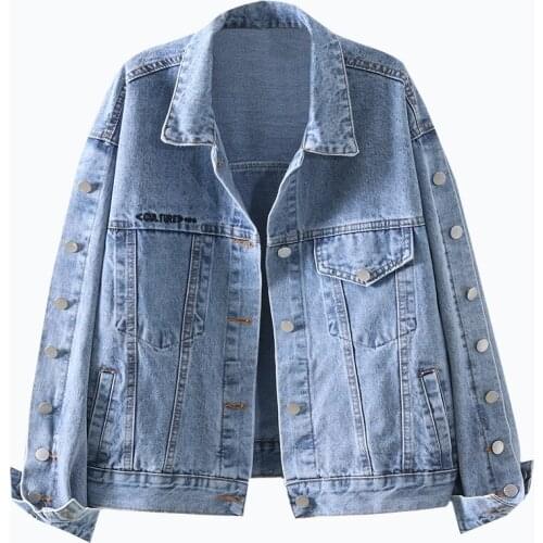 2020 Autumn New Fashion Denim Jacket Women Clothes Korean Trend Single-Breasted Loose Short All-match Jeans Jacket Tide ins A088