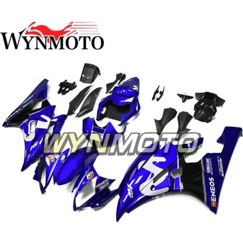 Complete Blue Black Fairing Kit For Yamaha R6 2006 2007 06 07 Injection ABS Plastics Motorbike Bodywork Cowlings Covers
