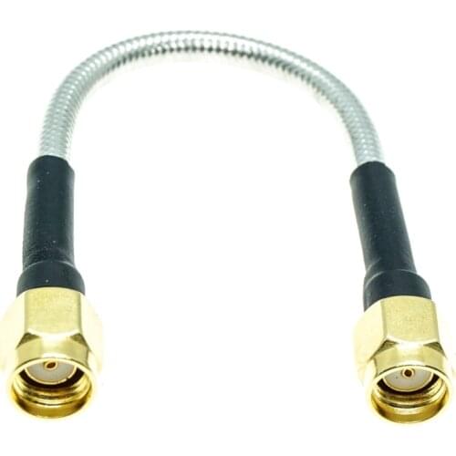 RPSMA male to RP SMA male plug connector RG402 RG-402 Semi Flexible Coaxial Cable 0.141" 50ohm
