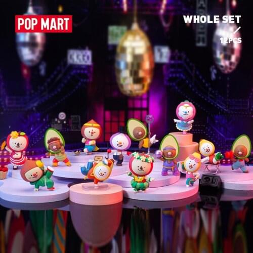 POP MART Whole Set AVOfriends Dance Series Blind Box Cute Action Kawaii animal toy figures