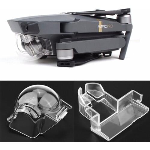 Transparent Camera Protective Cover Lens Cap for DJI MAVIC PRO/Platinum Drone Gimbal Fixed Buckle Lock Guard Sun Lens Shade Hood