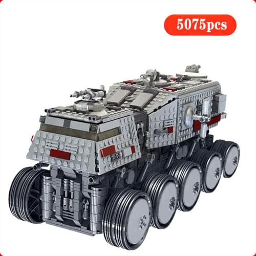 Star Space Series Wars New UCS Interstellar Chariot Juggernaut Model Building Block Vehicle Bricks Kids DIY Car Toys Xmas Gifts