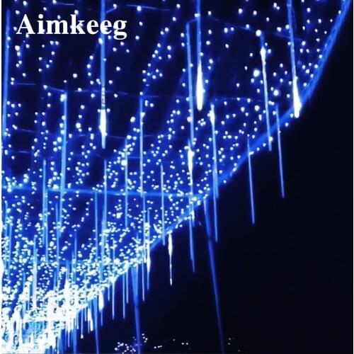 Waterproof Meteor Light 20CM 30CM 50CM 8 Tube Outdoor Holiday Meteor Shower Rain Tube LED Christmas Light Fairy Tree Lights